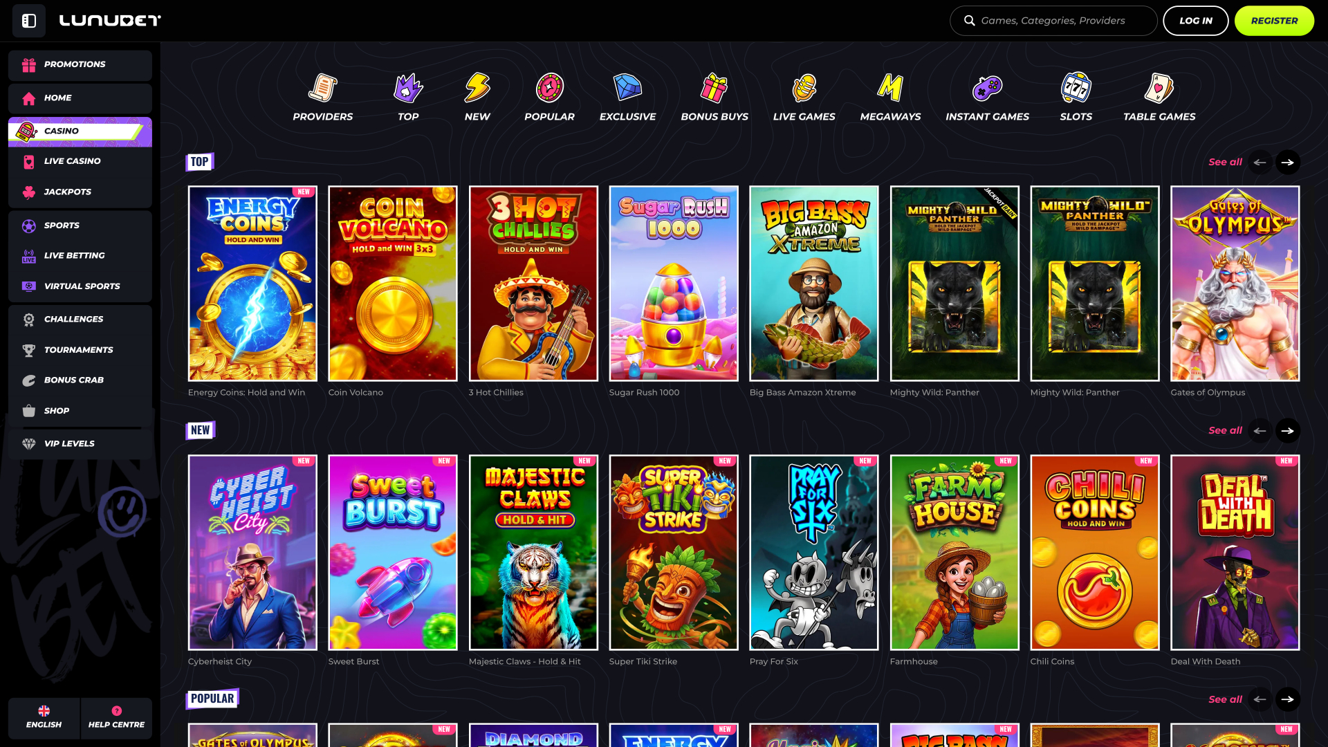 Lunubet Desktop Games