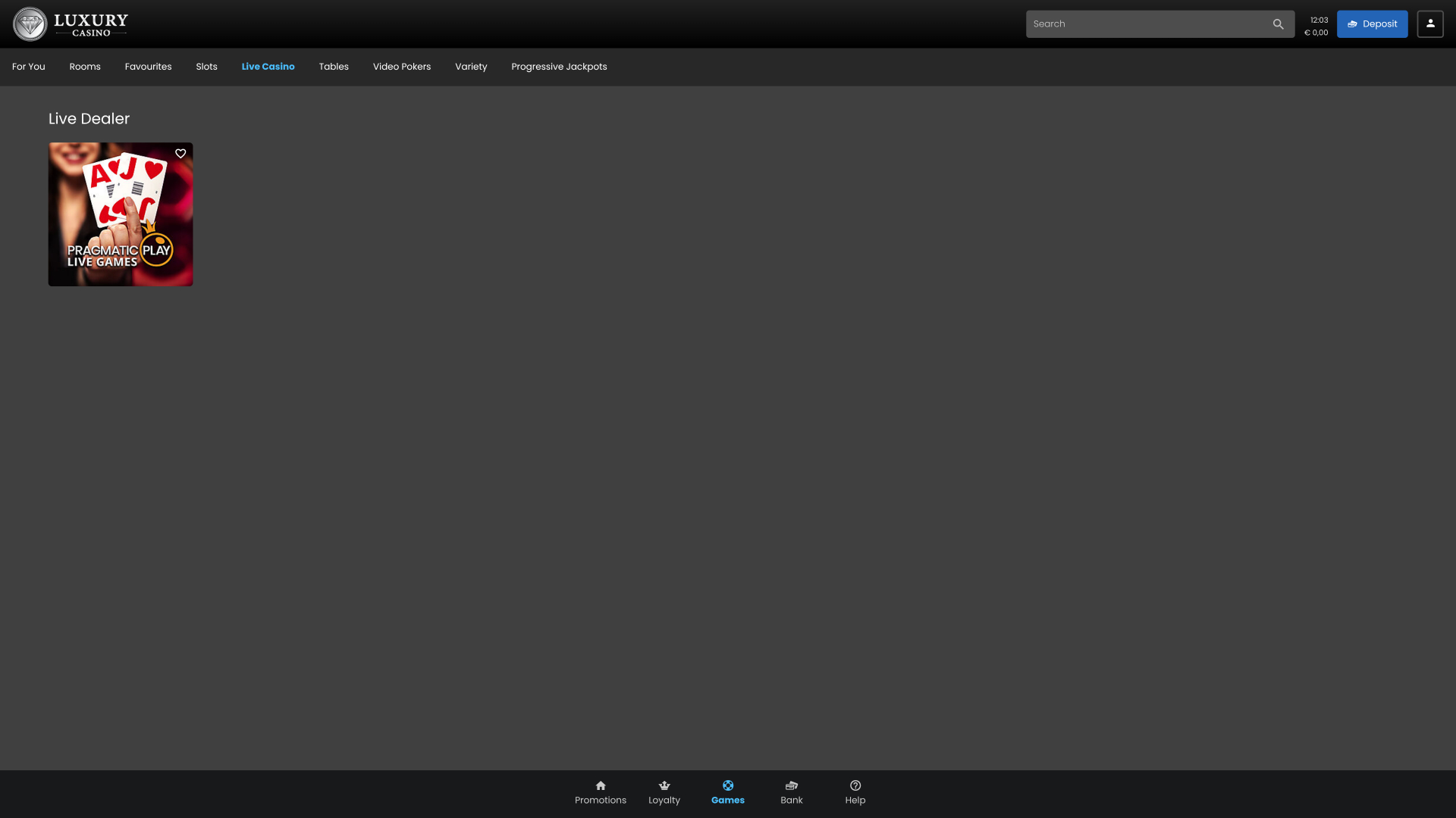 Casino de luxe avec croupier en direct sur ordinateur