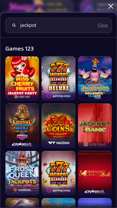Jackpot móvil de Magic Casino