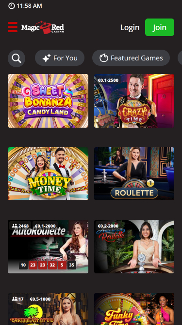 Magic Red Casino Mobile Croupier en direct