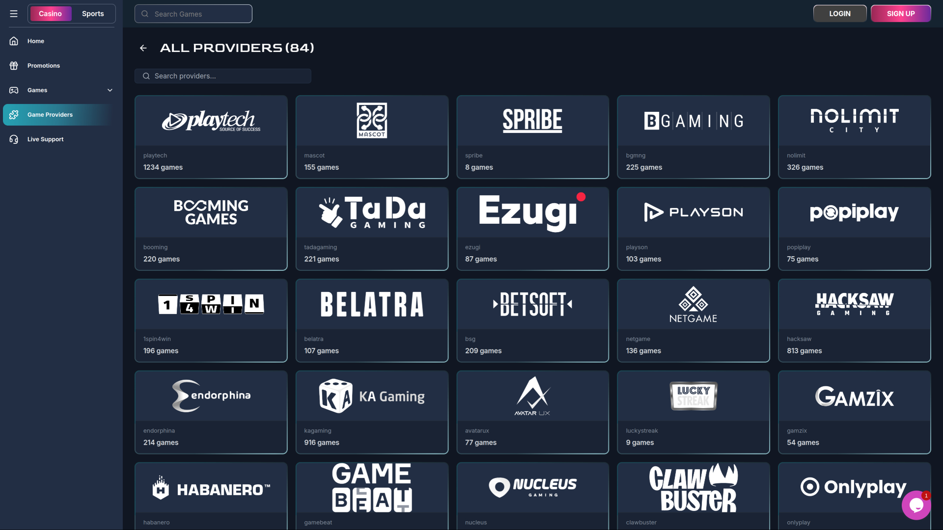 Разработчики настольных игр для казино Magicianbet