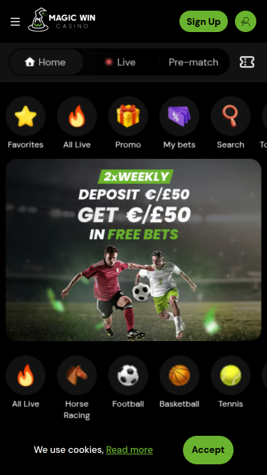 MagicWin Casino Mobile Sports
