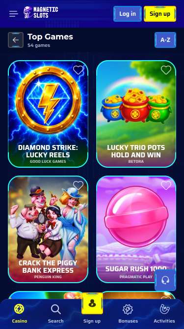 Games screenshot of Magneticslots Casino for Mobile