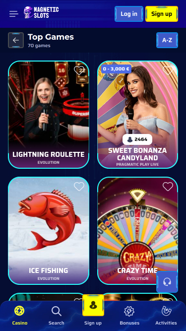 Live Dealer screenshot of Magneticslots Casino for Mobile
