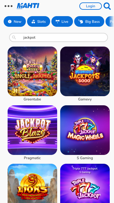 Mahti Casino Mobile Jackpot