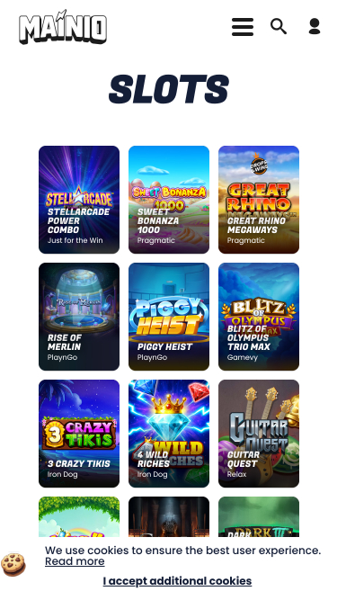 Mainio Casino Mobile Games