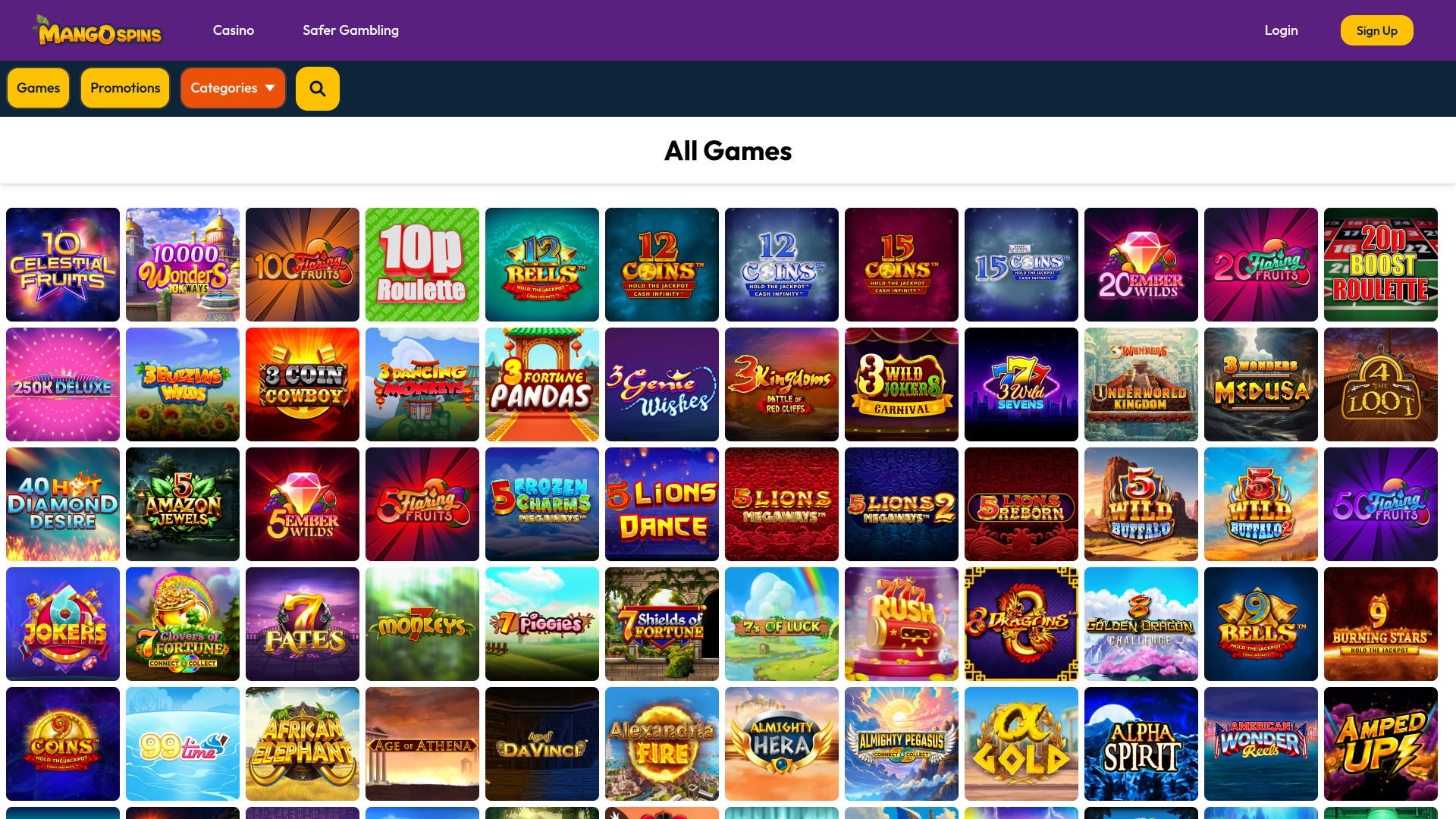 Jeux de casino Mango Spins pour ordinateur