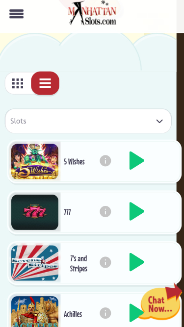Giochi per cellulari del Manhattan Slots Casino