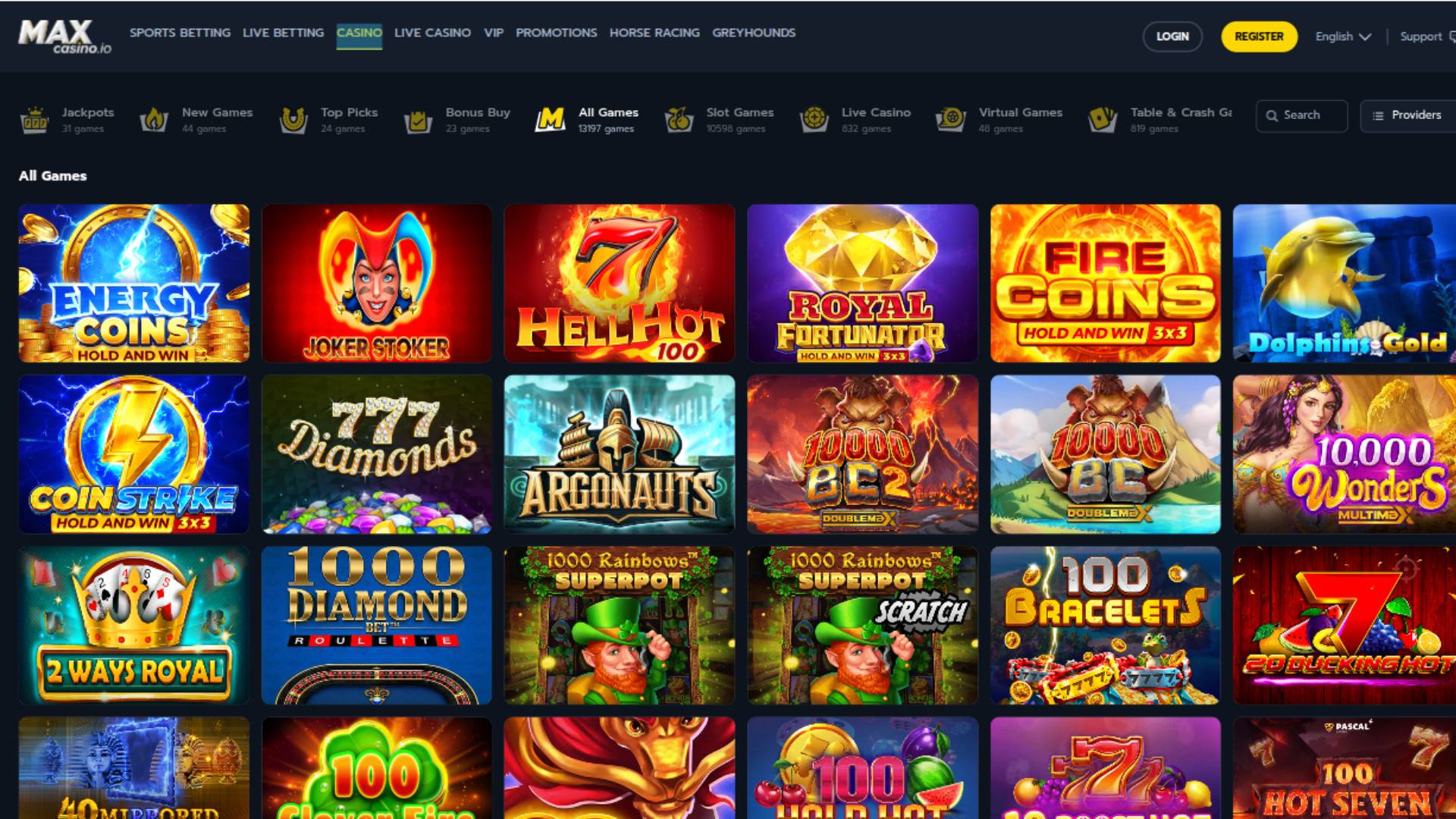 Jeux MaxCasino