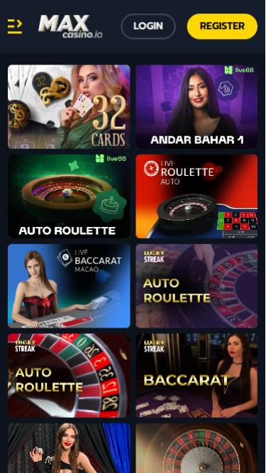 MaxCasino Croupier en direct