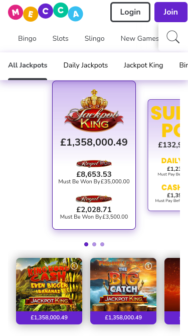 Mecca Bingo Casino Mobile Jackpot