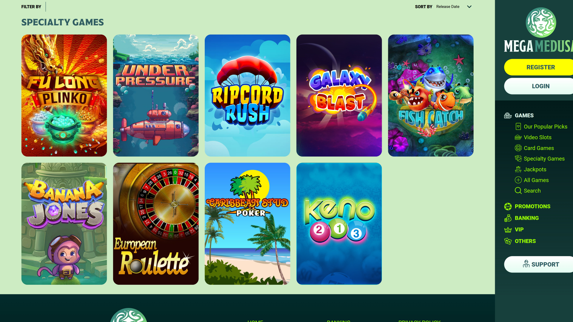 Mega Medusa Casino Desktop Specialty Games