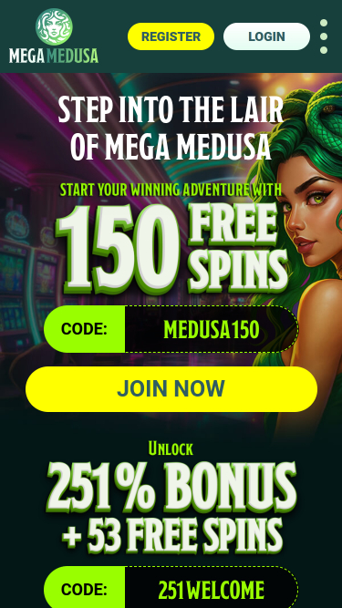 Mega Medusa Casino Mobile Promotions