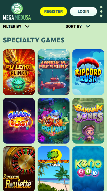 Mega Medusa Casino Mobile Specialty Games