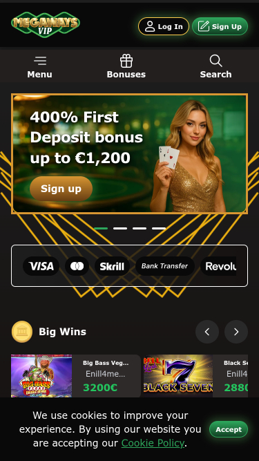 Giochi per dispositivi mobili del casinò Megawaysvip