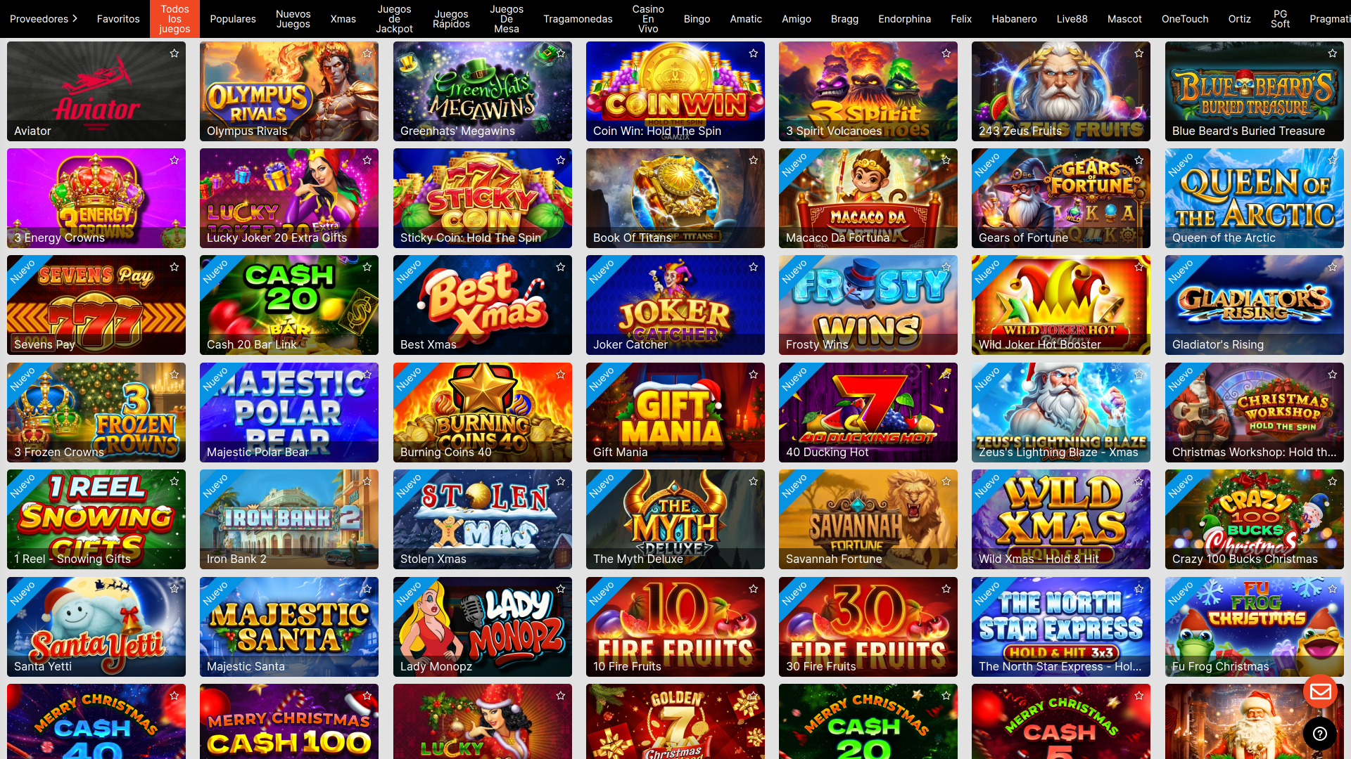 Giochi desktop del casinò Mexbet