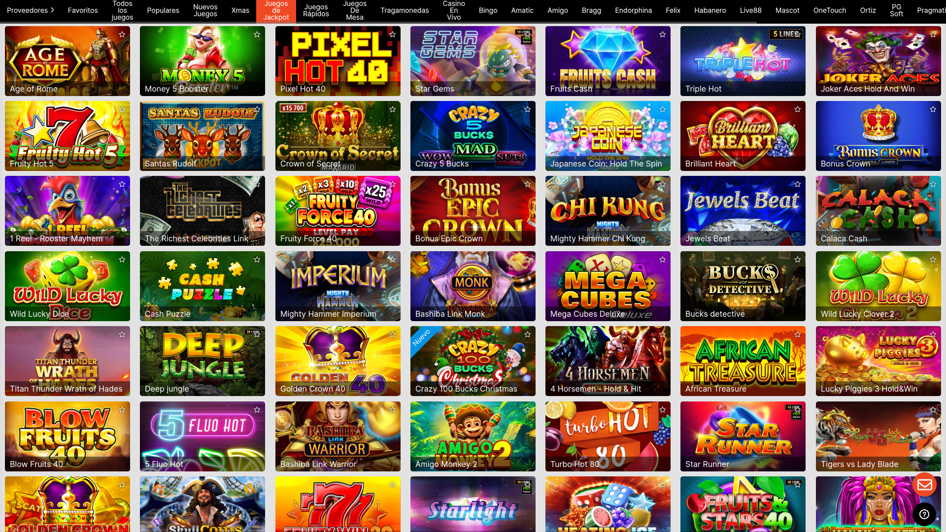 Jackpot desktop del casinò Mexbet