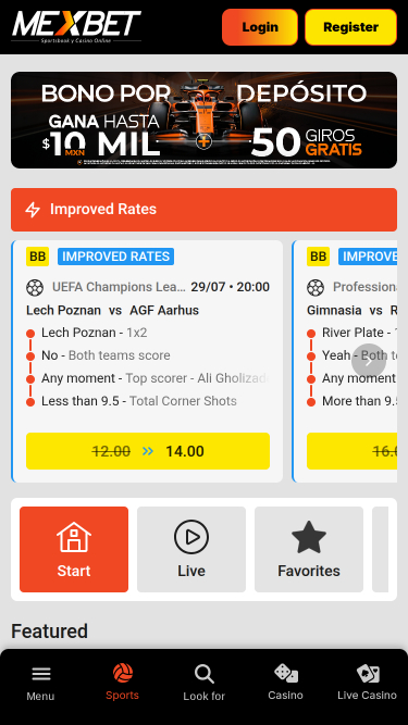Mexbet Casino Mobile Sports