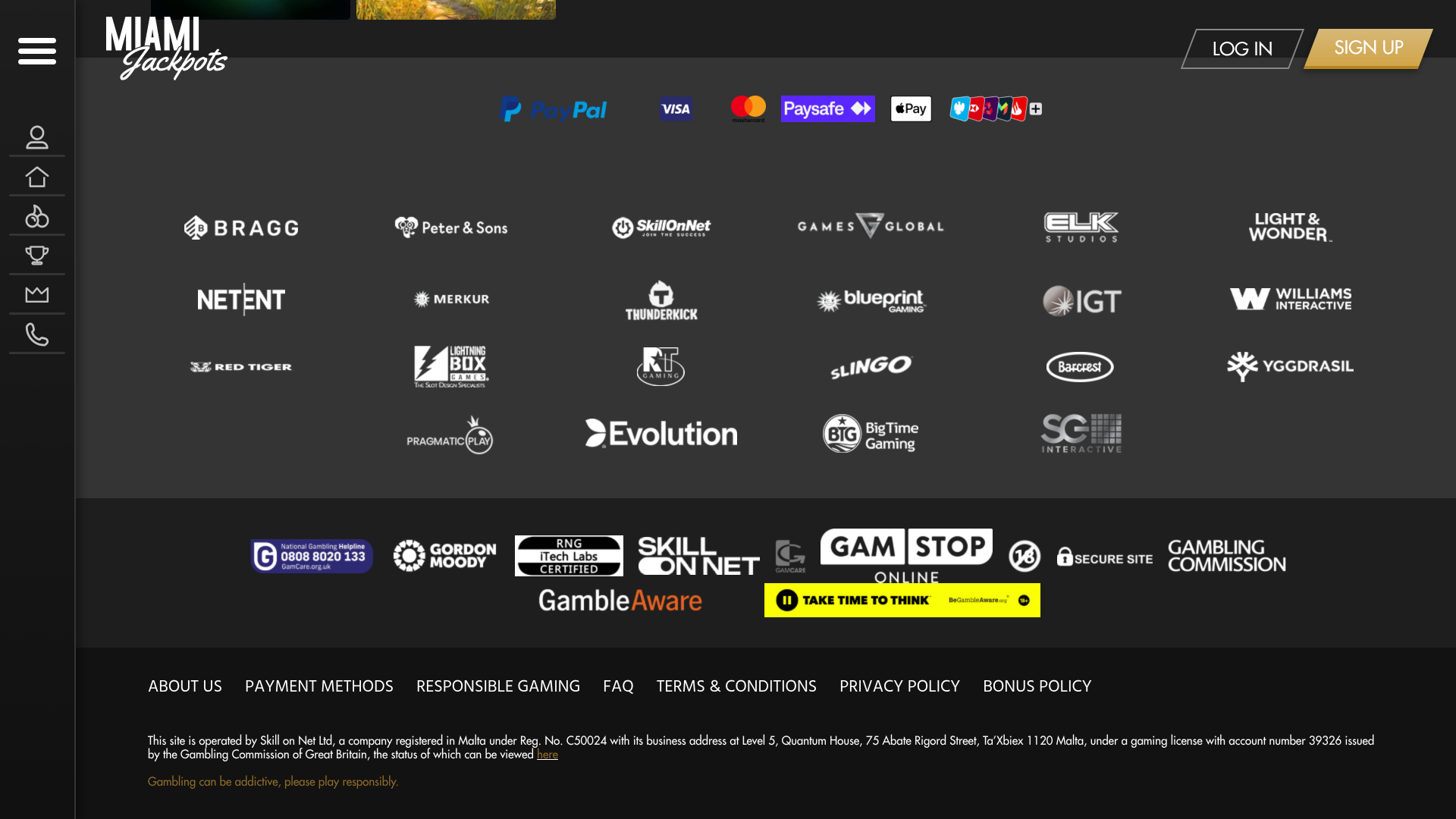 Sviluppatori di giochi desktop del casinò Miami Jackpots