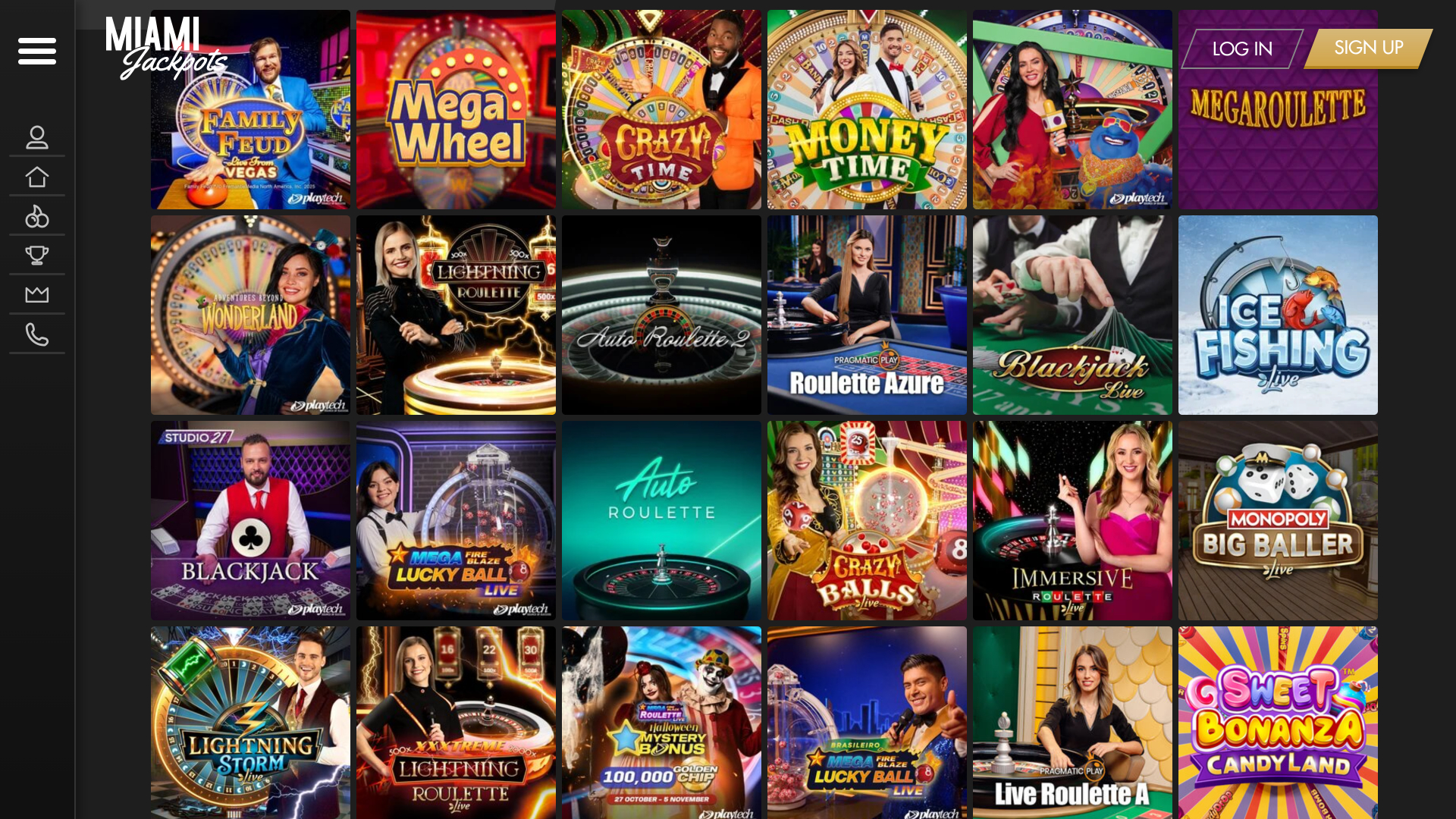 Miami Jackpots Casino Desktop Croupier dal vivo