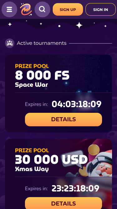 Tournoi mobile MilkyWay Casino