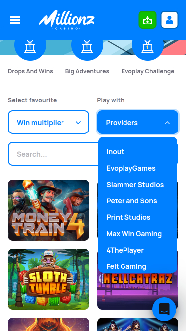 Millionz Casino Mobile Game Developers
