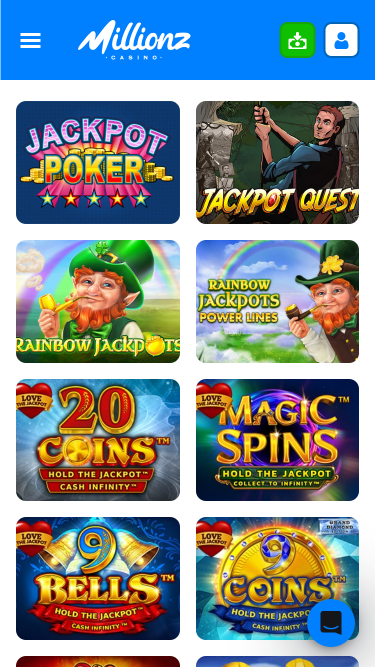 Millionz Casino Mobile Jackpot