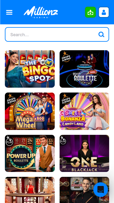 Millionz Casino Mobile Live Dealer