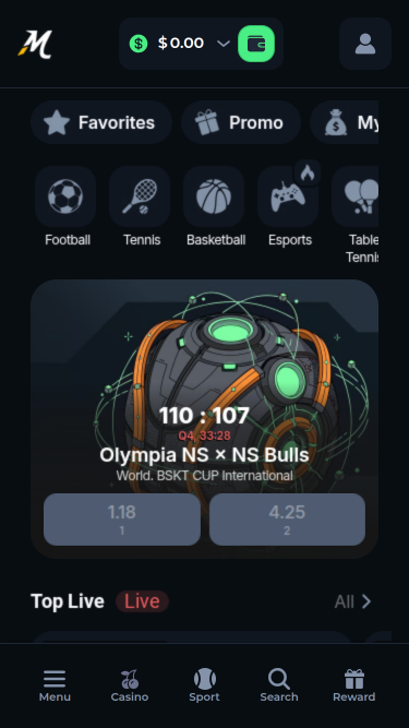 Minebit Casino Deportes Móviles