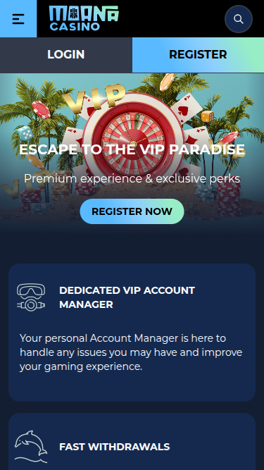 Programme VIP mobile du casino Moana