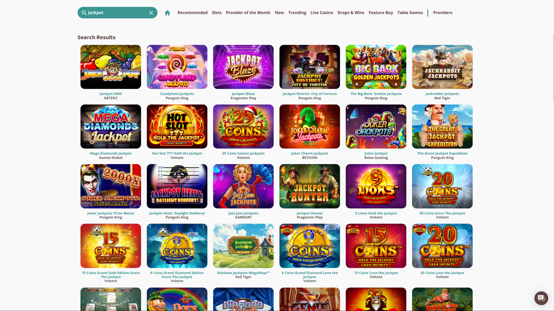 Jackpot sur ordinateur de Moi Casino