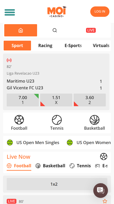 Sports mobiles de Moi Casino