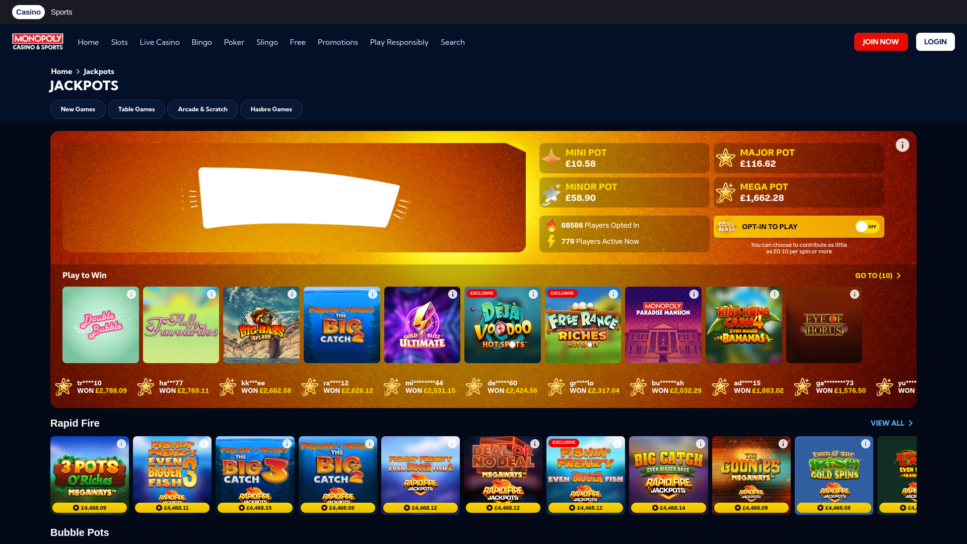 Monopoly Casino Desktop-Jackpot