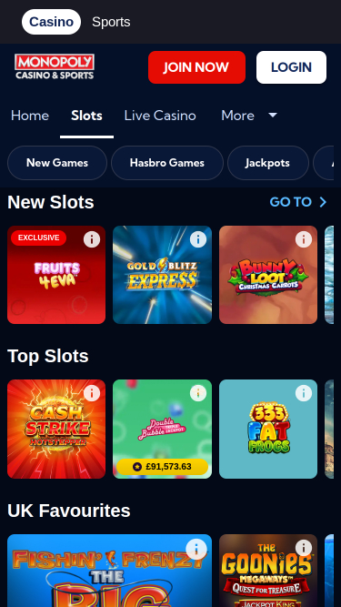 Monopoly Casino Mobile Games