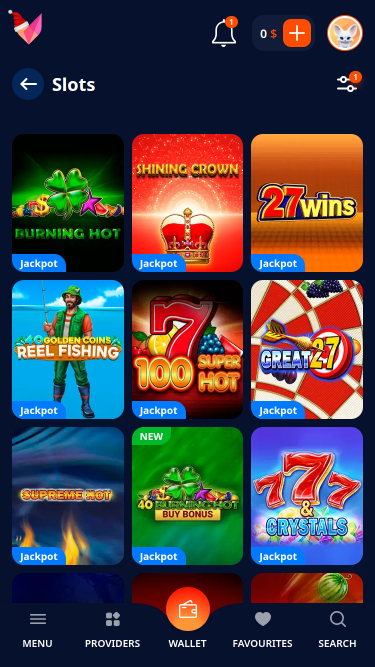 Мобильный джекпот казино Монро