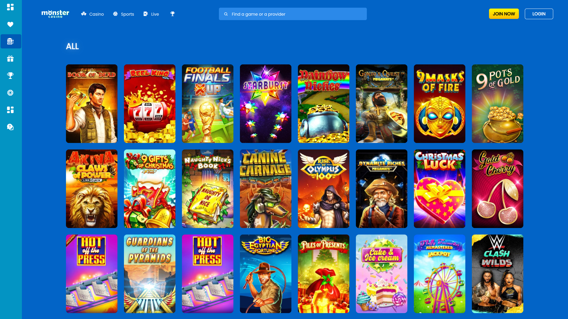 Monster Casino Desktop-Spiele