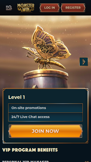 Monster Win Casino Mobile VIP Program
