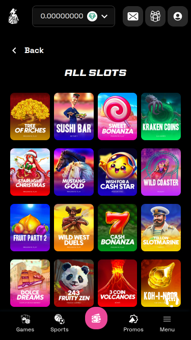 Jeux mobiles de Motherland Casino