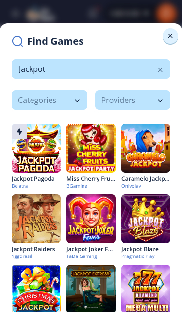 Jackpot mobile del casinò Mr Bet