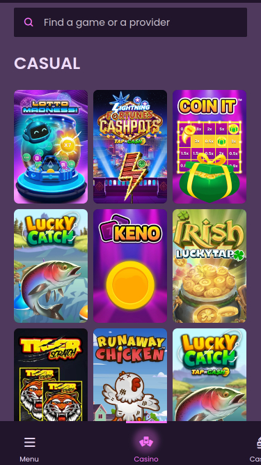 Jeux mobiles de casino Mr Jack Vegas