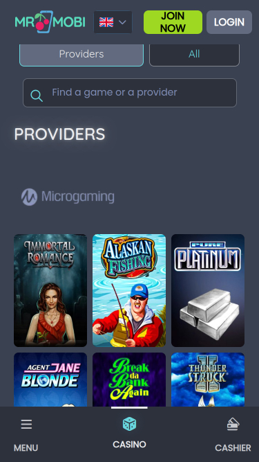 Mr Mobi Casino Mobile Game developers