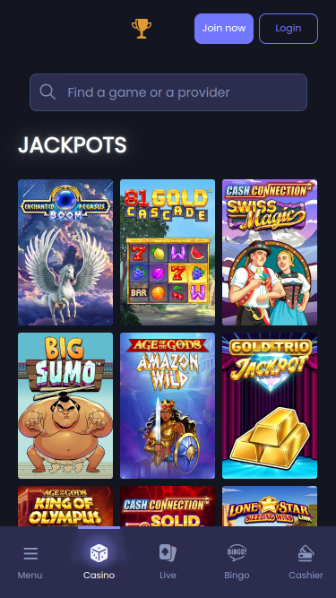 Jackpot móvil del casino Mr Vegas