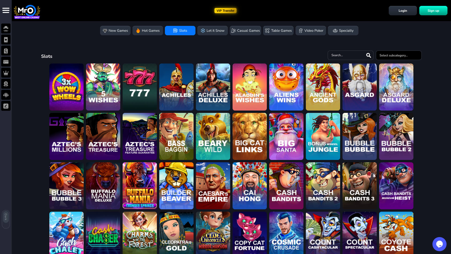 MrO Casino Desktop Games