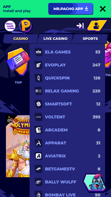 MrPacho Casino Mobile Game Developers