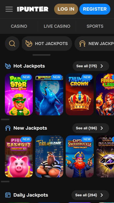 MrPunter Casino Mobile Jackpot