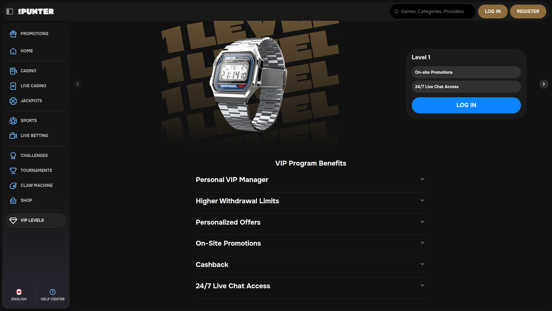 MrPunter Casino Desktop VIP-Programm