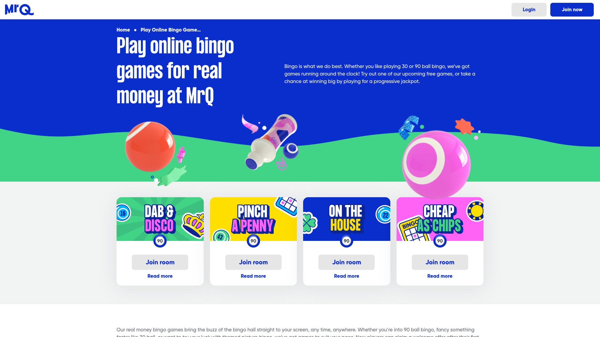 Bingo de bureau du casino MrQ