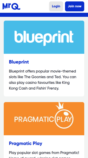 Développeurs de jeux mobiles de casino MrQ