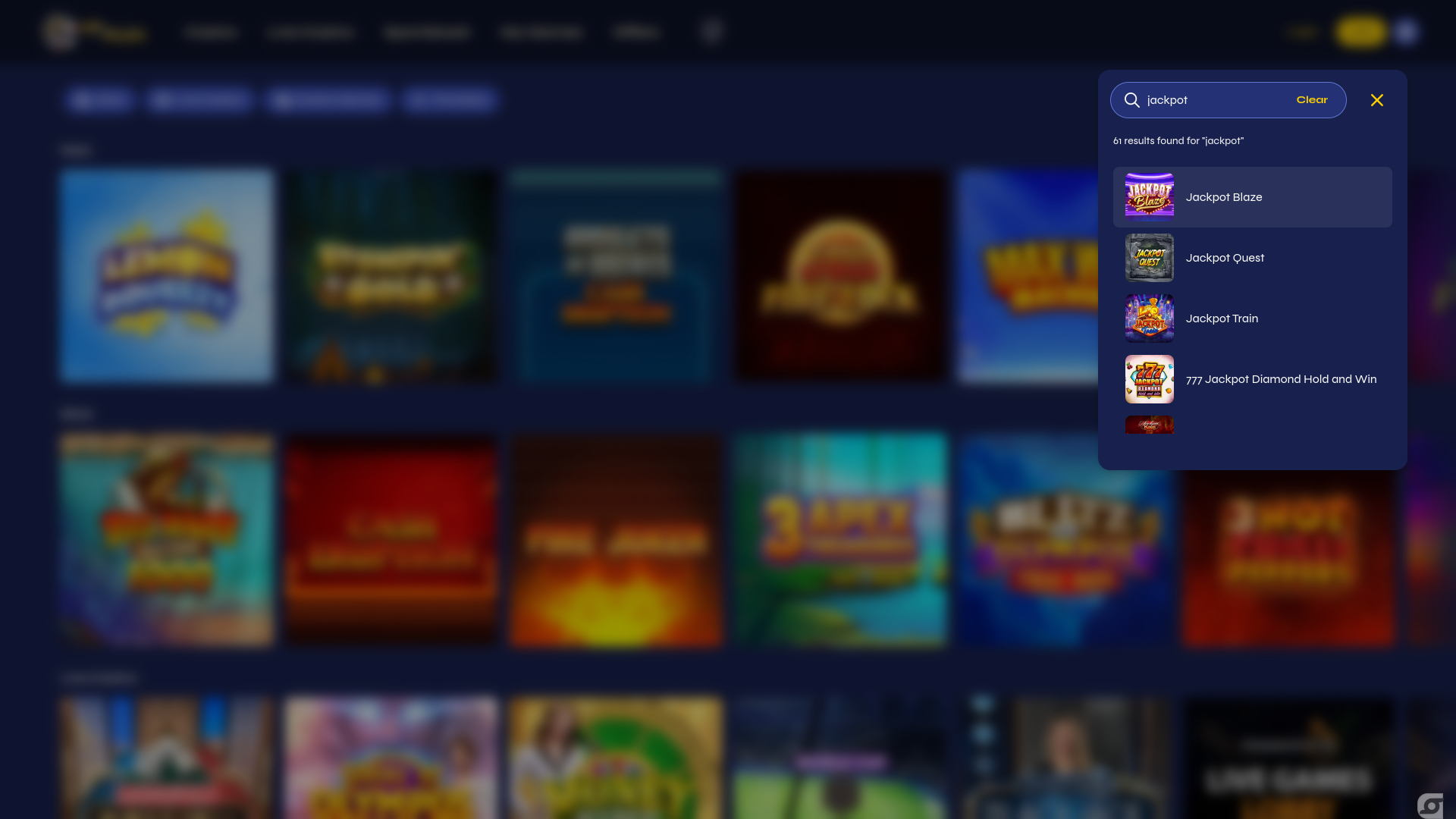 Jackpot desktop del casinò MrRun