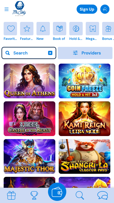 MrSloty Casino Mobile Games